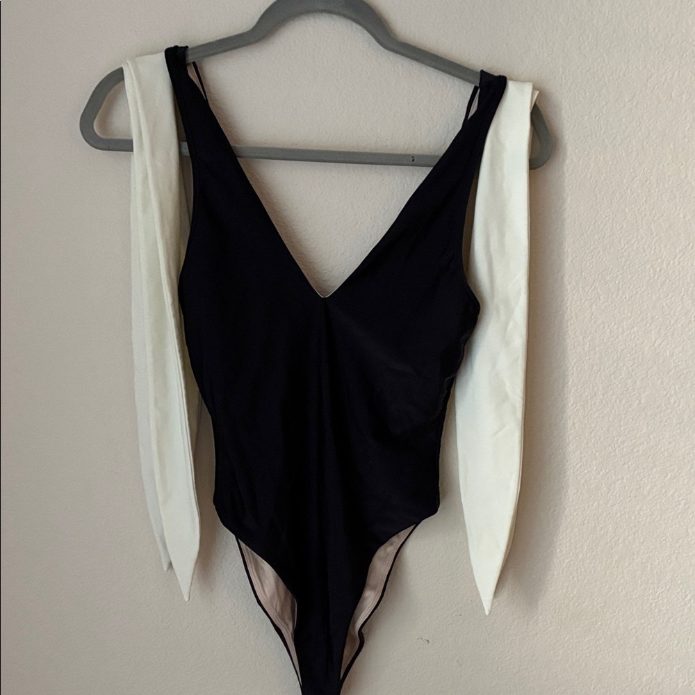 Tularosa Black and White One Piece Swimwear